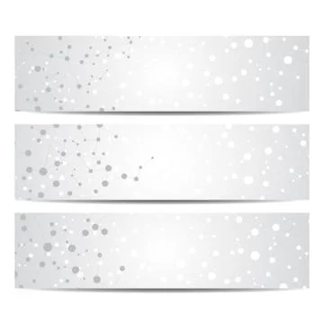 Modern science banners. Molecule structure of DNA and neurons 스톡 일러스트