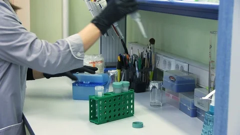 Modern science laboratory 스톡 동영상 127900823