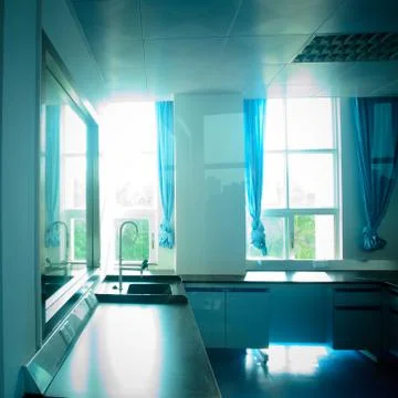 Modern science laboratory Foto stock