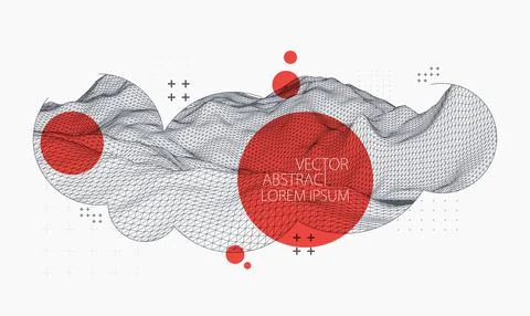 Modern science or technology elements. Trendy abstract background. Cyberspace Stockillustratie