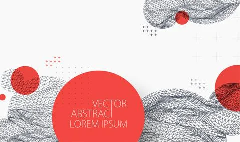 Modern science or technology elements. Trendy abstract background. Cyberspace Stock Illustration