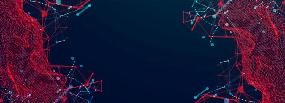 Modern science or technology elements. Trendy abstract background. Cyberspace イラスト素材