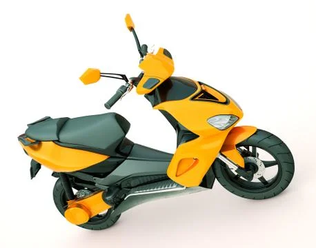 Modern scooter Illustrazione stock