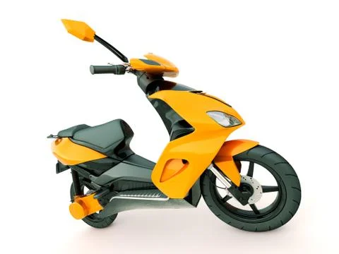 Modern scooter Illustrazione stock