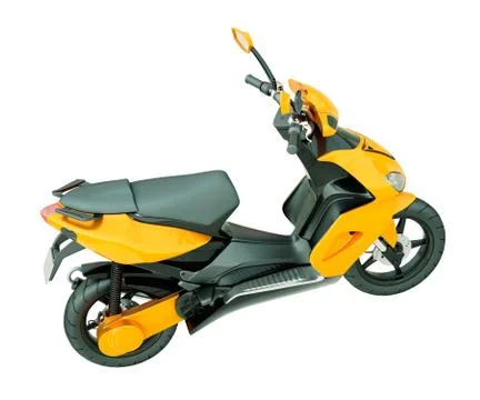 Modern scooter isolated Illustrazione stock