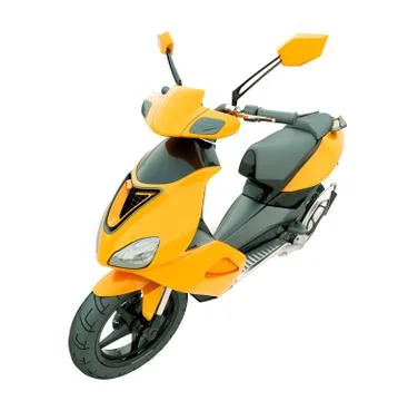 Modern scooter isolated Illustrazione stock