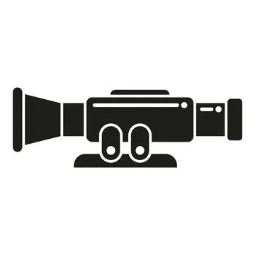 Modern scope icon simple vector. Sight target 스톡 일러스트