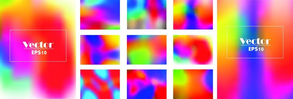 Modern screen vector design for mobile app. Soft color gradients Stock Illustration