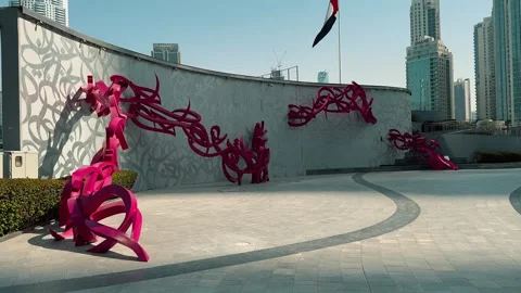 Modern Sculpture Stock Footage 328848471