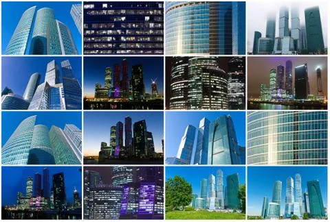 Modern scyscrapers Stock Photos