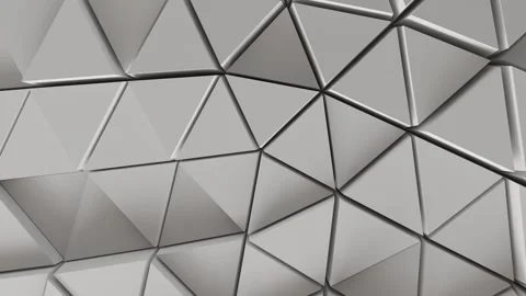 A modern, seamless geometric background featuring interlocking low-poly triangle Stock Footage 340237723