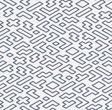 Modern seamless geometric hand draw background. Stock Illustration