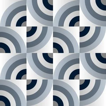 Modern seamless geometric pattern, interlocking shapes. Clean abstract design Ilustração Stock