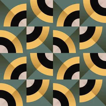 Modern seamless geometric pattern, interlocking shapes. Clean abstract desi.. Stockillustratie