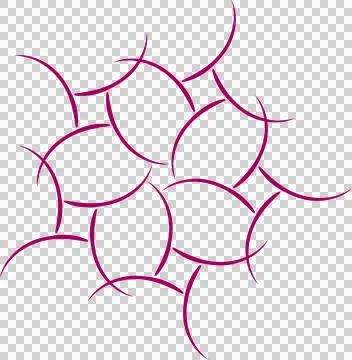 Modern seamless geometric pattern with pink arc lines 스톡 일러스트