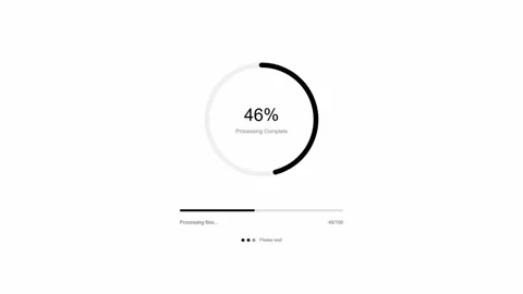 Modern Seamless Loading Animation Loop - Loading Screen, Progress Bar. Stock Footage 321481482