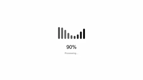 Modern Seamless Loading Animation Loop - Loading Screen, Progress Bar. Stock-Footage 321610860