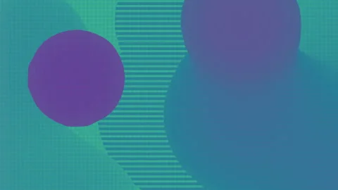 Modern seamless loop animation with smooth liquid shapes. 3d rendering HD Stock Footage 153522569