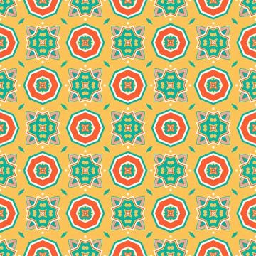 Modern seamless ornament. Abstract pattern shape design ready for print Stock Illustration
