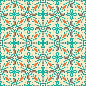 Modern seamless ornament. Abstract pattern shape design ready for print Stock Illustration