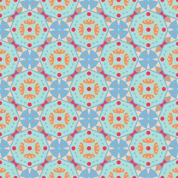 Modern seamless ornament. Abstract pattern shape design ready for print Stock Illustration
