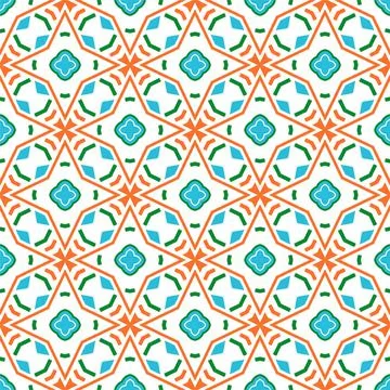 Modern seamless ornament. Abstract pattern shape design ready for print Stock Illustration