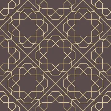 Modern Seamless Pattern in Arabian Style Illustrazione stock