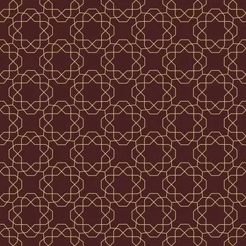 Modern Seamless Pattern in Arabian Style Stock Illustration