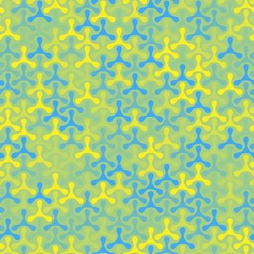 Modern seamless pattern of colored triplex geometric shape on dark Illustrazione stock