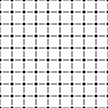 Modern seamless pattern with dot and line isolated on white background Stock Illustration