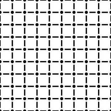 Modern seamless pattern with dot and line isolated on white background 스톡 일러스트