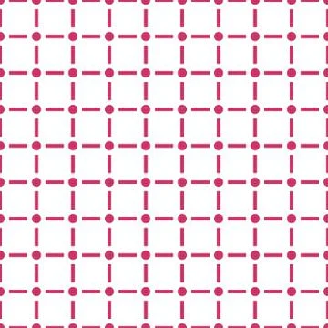 Modern seamless pattern with dot and line isolated on white background 스톡 일러스트