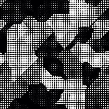 Modern seamless pattern with dots transition halftone Stock Illustration