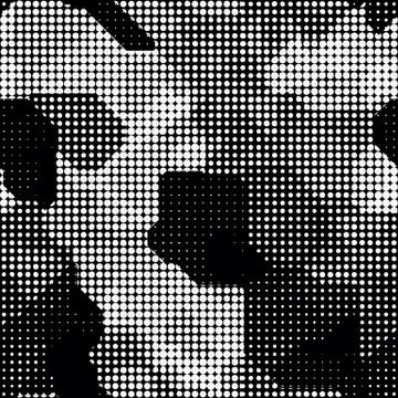 Modern seamless pattern with dots transition halftone Stock Illustration