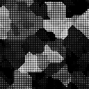 Modern seamless pattern with dots transition halftone Stock Illustration