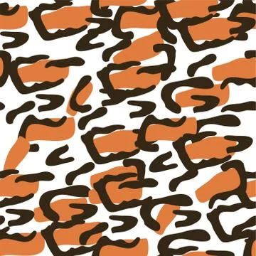 Modern seamless pattern with jaguar spots. Modern vector template. Template f Stock Illustration