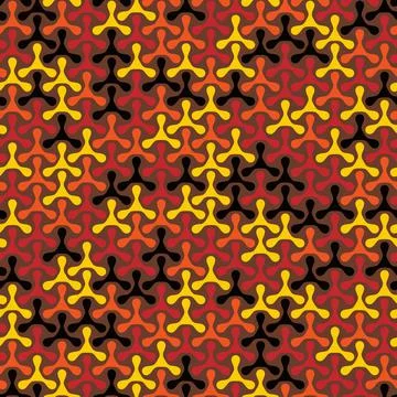 Modern seamless pattern red, orange, yellow and black colored texture Stockillustratie