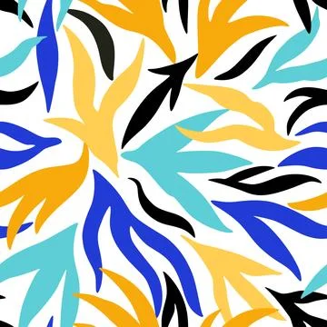 Modern seamless pattern with simple organic abstract elements. Vector Stockillustratie