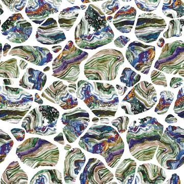 Modern seamless pattern with the texture of the layered Onyx mineral stone in Stockillustratie