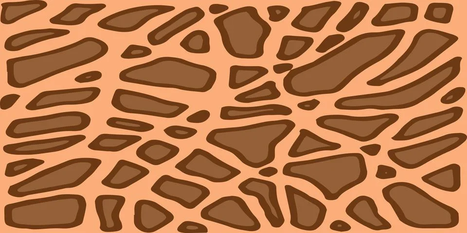 Modern seamless pattern with various animal print. Illustrazione stock