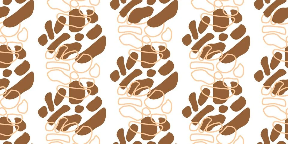 Modern seamless pattern with various animal print. Stock Illustration