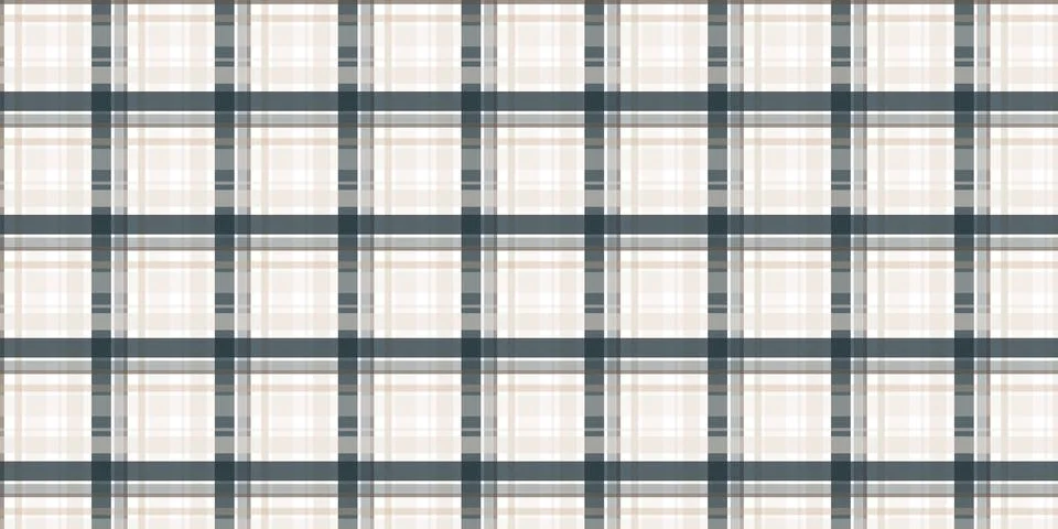 Modern seamless plaid pattern with a contemporary checkered textile design Stock Illustration