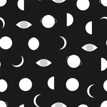 Modern seamless trendy pattern - creative design. Repeatable stylish texture 库存插图