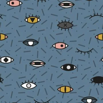 Modern seamless trendy pattern - repeatable colorful texture. Creative design Illustrazione stock