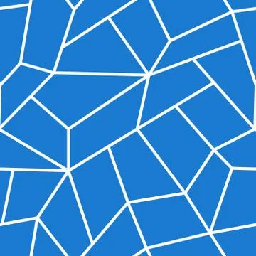 Modern seamless vector geometric pattern. Blue creative polygonal repeatable Illustrazione stock