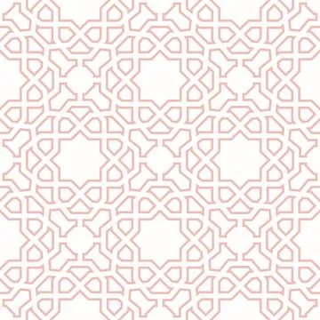 Modern Seamless Vector Pattern in Arabian Style Stock Illustration