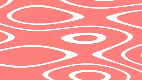 Modern seamless wave lines pattern background, coral and white abstract desig Stock Footage 342159337