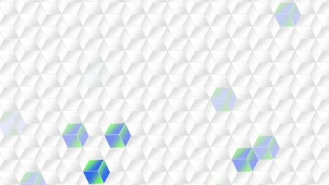 Modern seamless white cubes pattern with gradient color Video stock 233259408