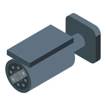 Modern security camera observing with advanced technology Illustrazione stock