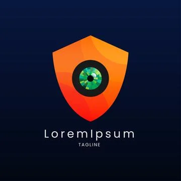 Modern Security Logo Stock Illustration